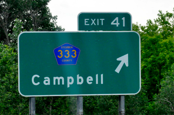 Town of Campbell sign